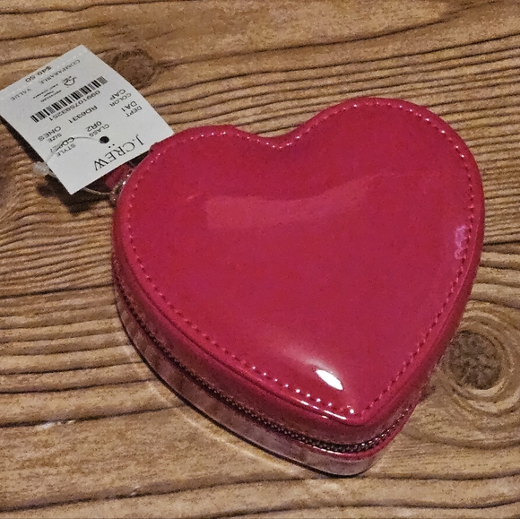 J. Crew Red heart shaped jewelry box - Picture 2 of 3